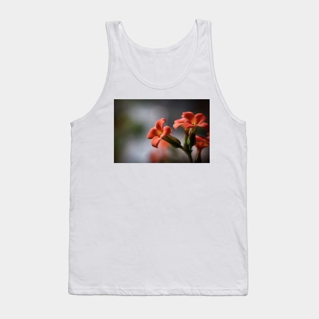 Trumpet Flowers - Floral - Botanical Tank Top by JimDeFazioPhotography